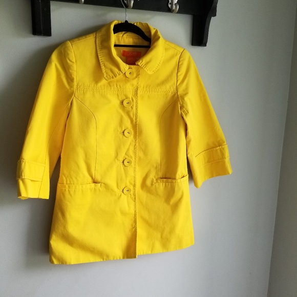 🧥JOE FRESH BRIGHT YELLOW LIGHT JACKET - Picture 1 of 10